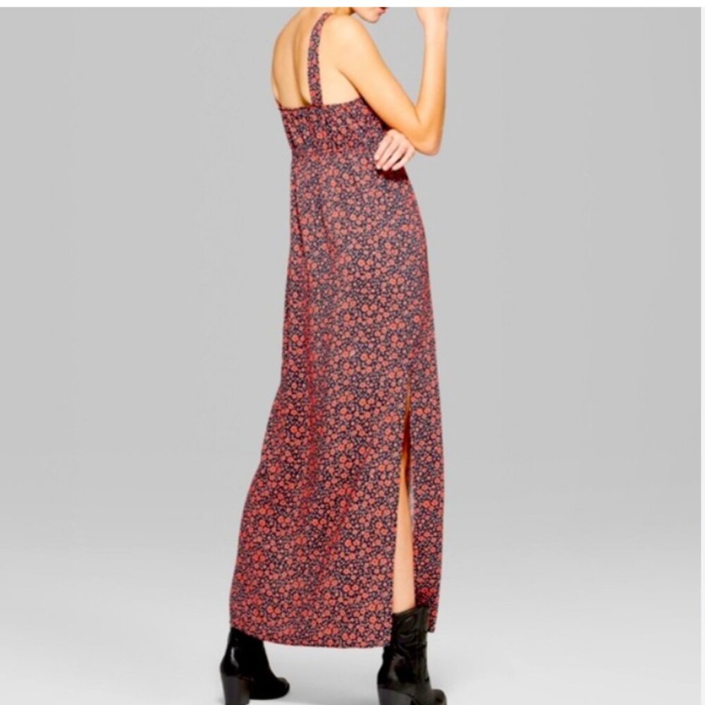 Black and Red FLoral Maxi